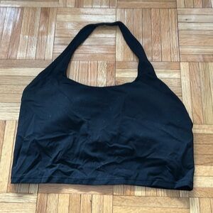 Athleta Black Halter Sports Bra Sz Large